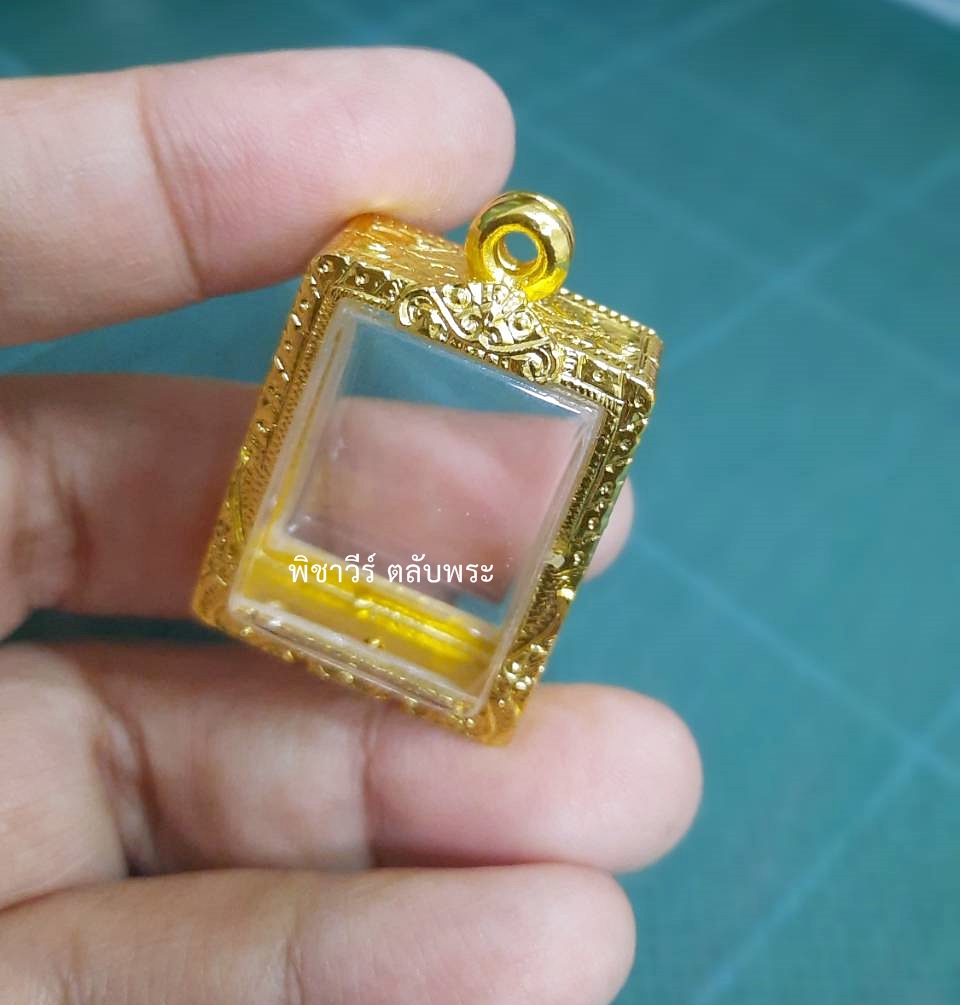 ตลับเงินใส่พระคำข้าวชุบทองไมครอน