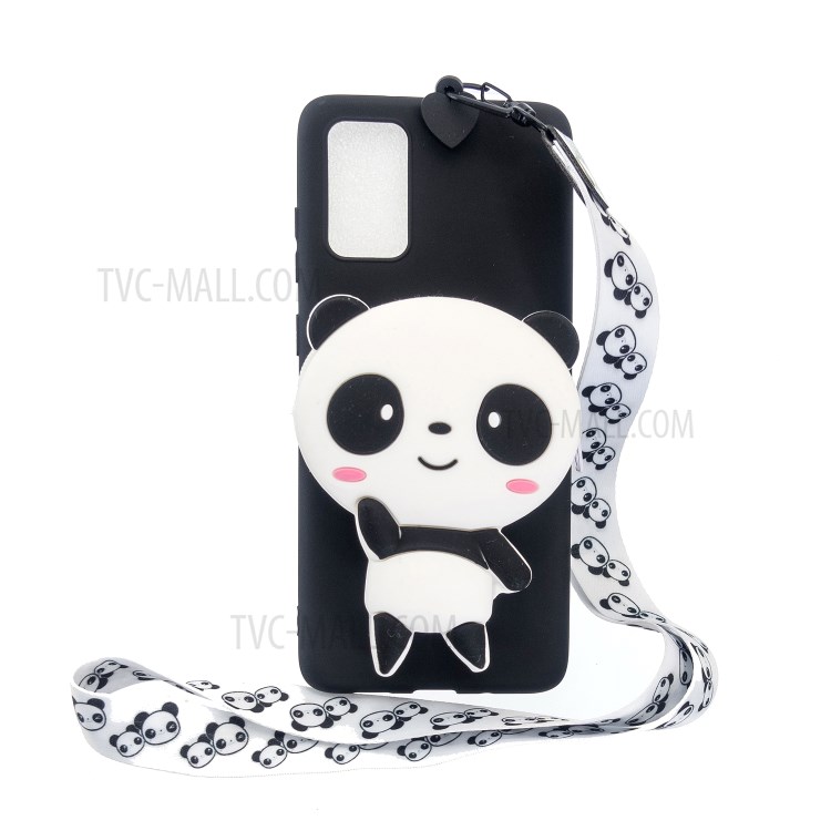 Case Samsung Galaxy S10 Lite / Pre-Order * 3D การ์ตูนสัตว์รูปร่างกระเป๋า Soft TPU เคสโทรศัพท์ซิลิโคนที่มีสายคล้องคอ *