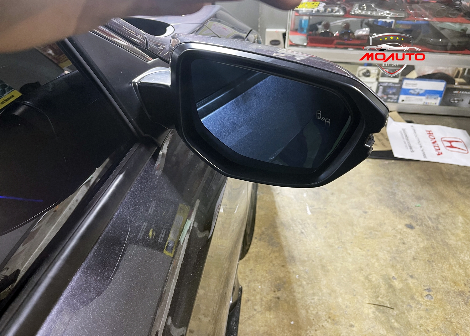 ชุดกระจกช่วยเตือนมุมอับสายตา V2 (Blind Spot Monitor) CIVIC FC / FK