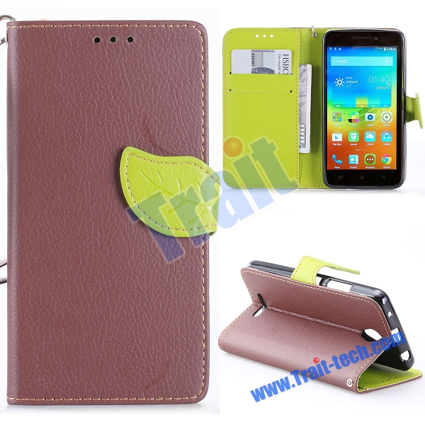 Case Lenovo A5000 / Pre-order * หนัง PU ลายลิ้นจี่ *