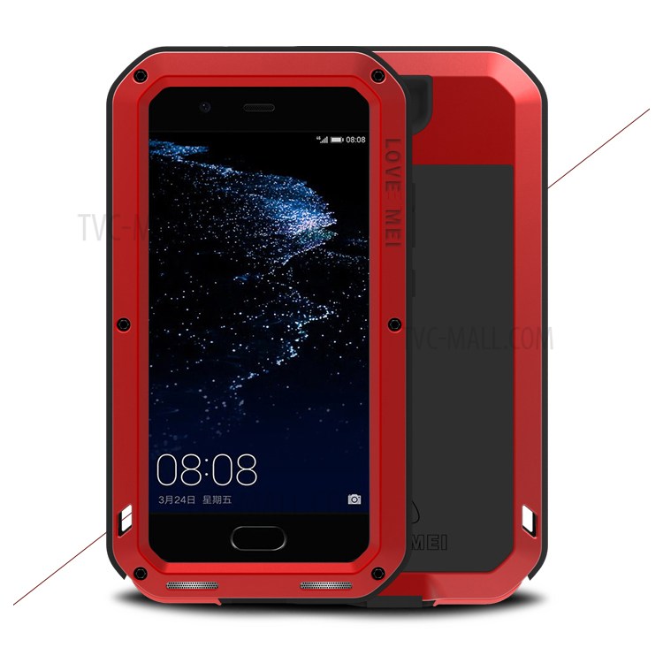 Case Huawei P10 Plus / Pre-order * LOVE MEI วัสดุ: โลหะ + ซิลิโคน + แก้วหุ้มเกราะ *