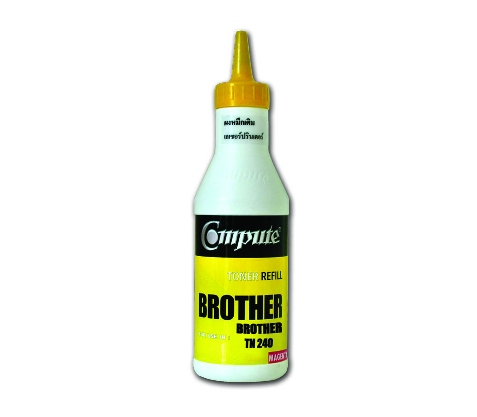 ผงหมึกเติม BROTHER TN-240,340M คอมพิวท์ Refill Toner (Magenta)
