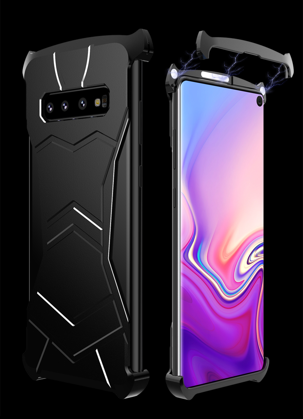 Case Samsung Galaxy S10 / Pre-Order * Panther กันกระแทกอลูมิเนียมปกหลัง วัสดุอลูมิเนียมบางพิเศษเพื่อความพอดีที่ไร้รอยต่อ *