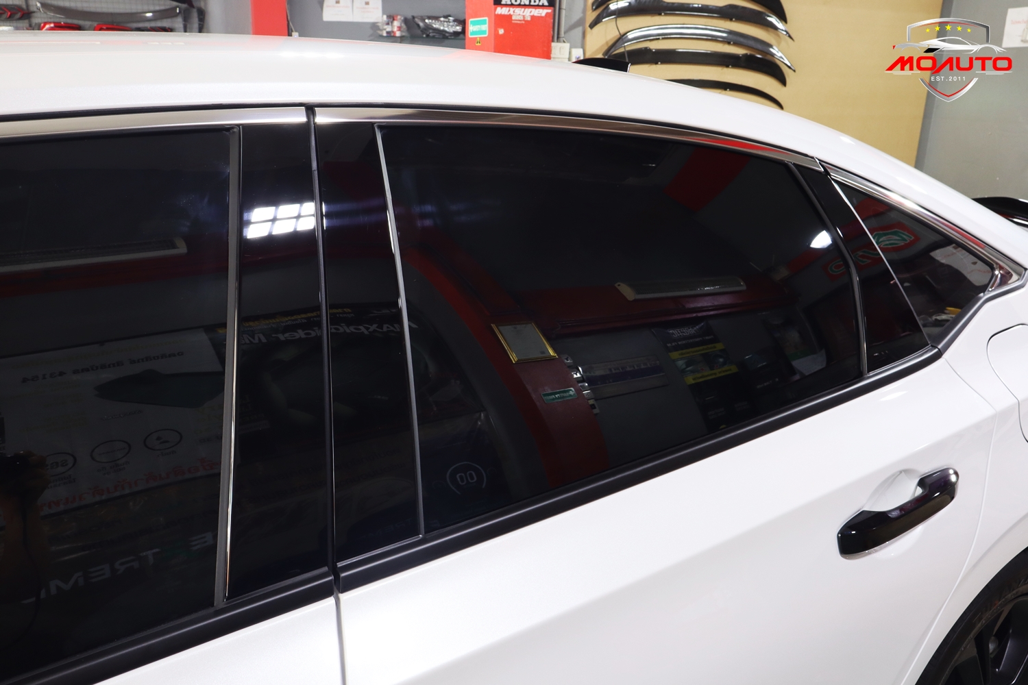 เสาประตู A B ดำเงา RS แท้ CIVIC FE