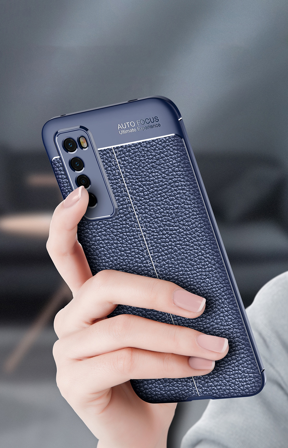 Case Huawei Nova 7 / Pre-order * ผิวลิ้นจี่ยืดหยุ่น TPU เนื้อสัมผัสที่สะดวกสบาย *