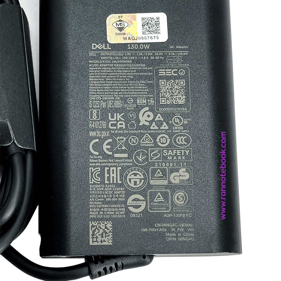 Adapter Dell 130W Type-C DA130PM200 HA130PM170 ของแท้ ศูนย์ Dell ราคาพิเศษ
