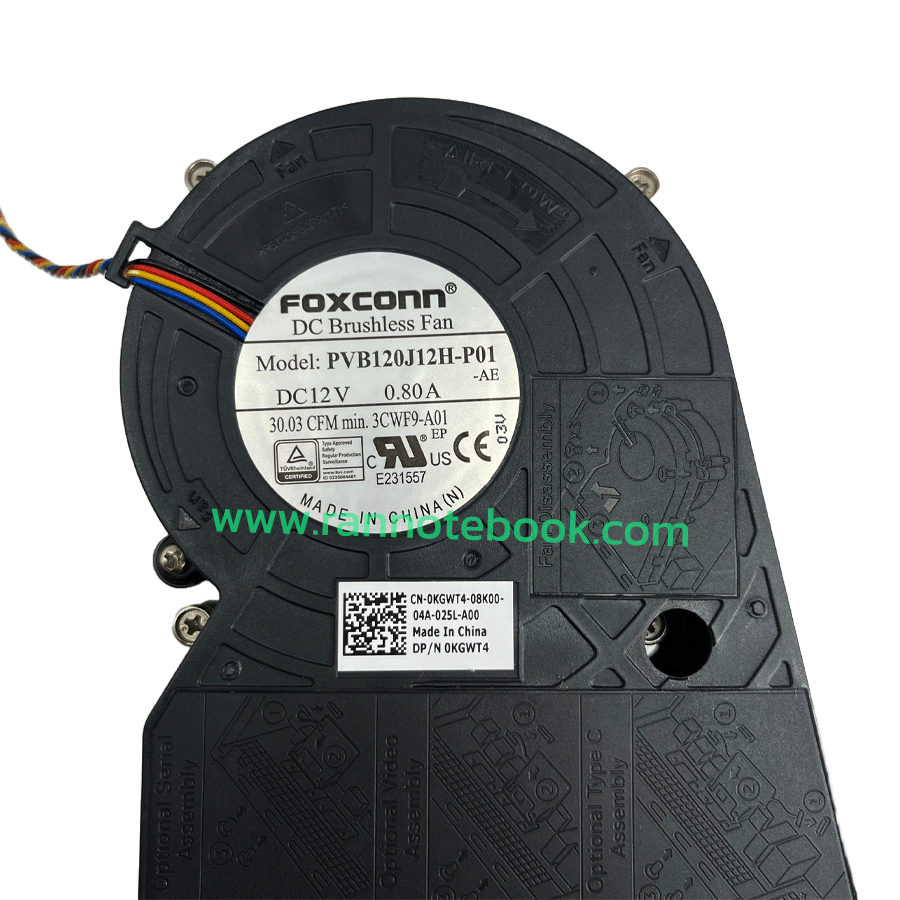 KGWT4 พัดลม CPU Heatsink Dell Optiplex 3050 3060 5060 7050 7060 แท้ศูนย์ Dell Thailand