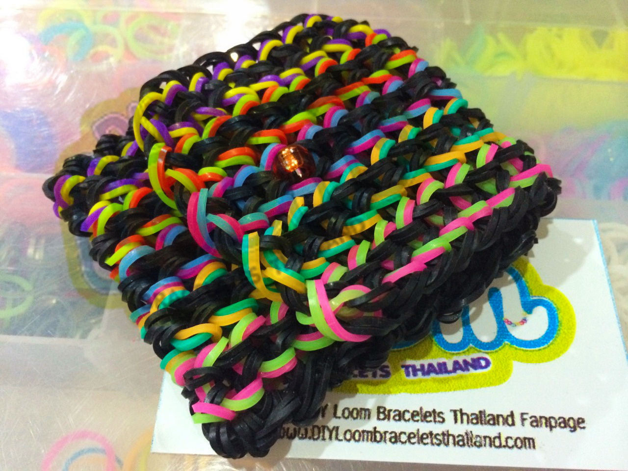 หนังยางถัก ข้อมือ แฟนซี loom band 100%ซิลิโคน ของแท้จาก DIY Loom Bracelets Thailand ทนทาน ไม่เปื่อย