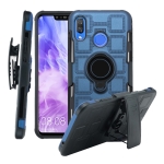 Case Huawei Nova 3 / Pre-Order * เคสป้องกัน 3 ใน 1 Cube PC + TPU พร้อมที่วางแหวนสีดำหมุนได้ 360 องศา *