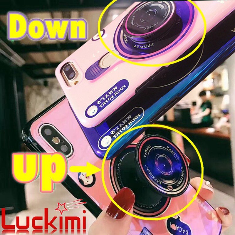 Case Huawei Y9 2018 / Pre-order * เคส blueray กล้องโทรศัพท์ + ขาตั้ง *