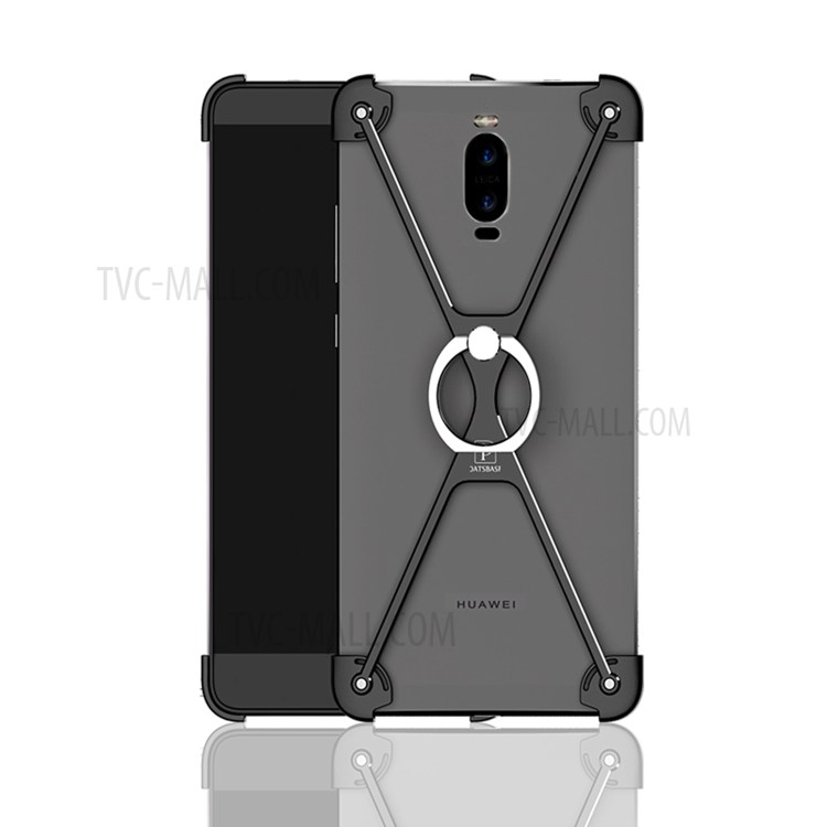 Case Huawei Mate 9 Pro / Pre-order * OATSBASF โครงโลหะรูปตัววีโลหะเงิน +แหวน *