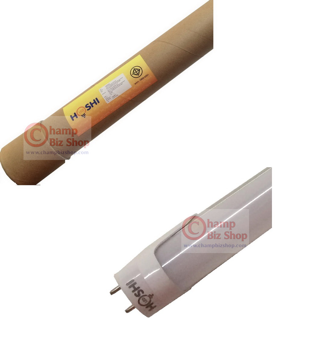 หลอดไฟ LED HOSHI T8 18W (NW) Day แสงสีขาวนวล