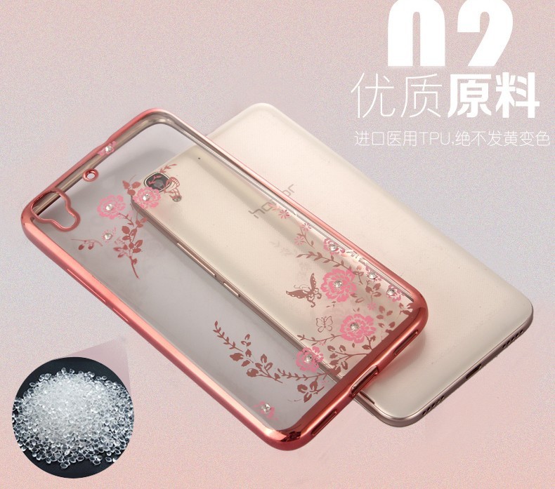 Case Huawei Y6ii / Pre-order * เคสหรูหราเทคนิคการชุบทอง TPU ซิลิโคนอ่อนนุ่ม *