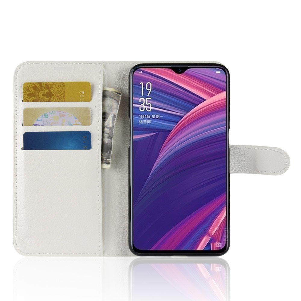 Case OPPO R17 Pro / Pre-Order * เคสผิวลิ้นจี่กระเป๋าสตางค์ *