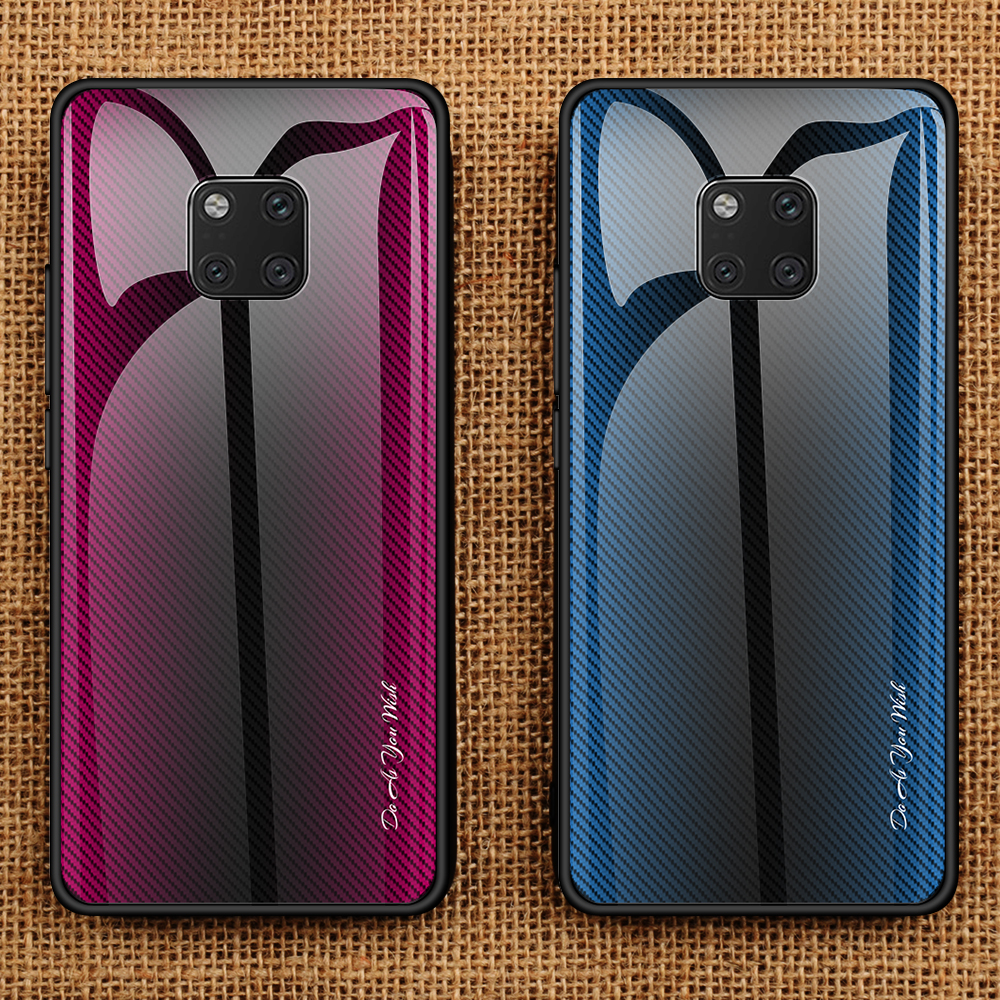 Case Huawei Mate 20 Pro / Pre-Order * เคสพื้นผิวกระจกปกหลัง + ขอบ TPU นุ่มป้องกันการตกและทนต่อแรงกระแทก *