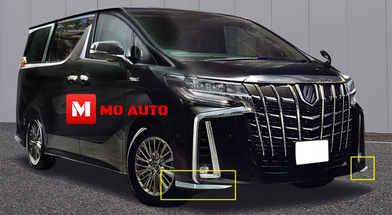 คิ้วขอบกันชนหน้าด้านข้าง ALPHARD MC