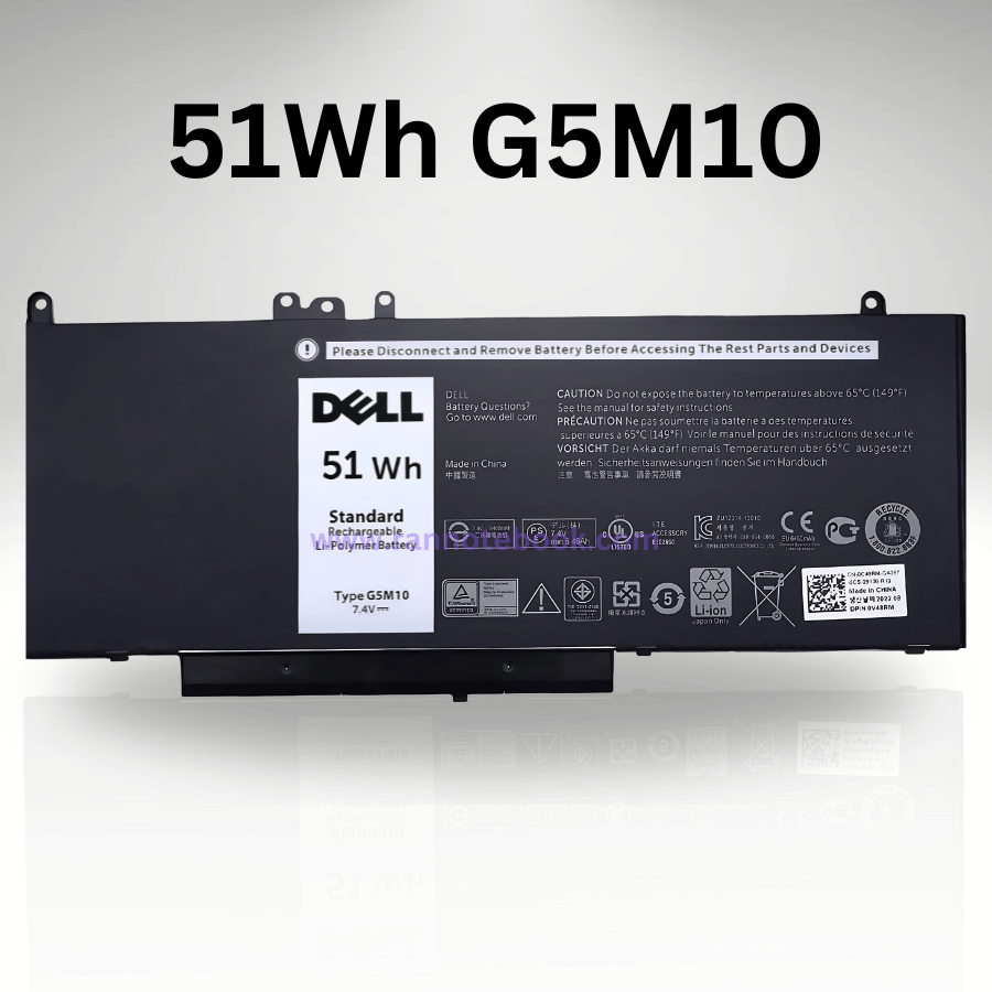 แบตเตอรี่ Dell Latitude 5550 51Wh ประกันศูนย์ Dell ไทย
