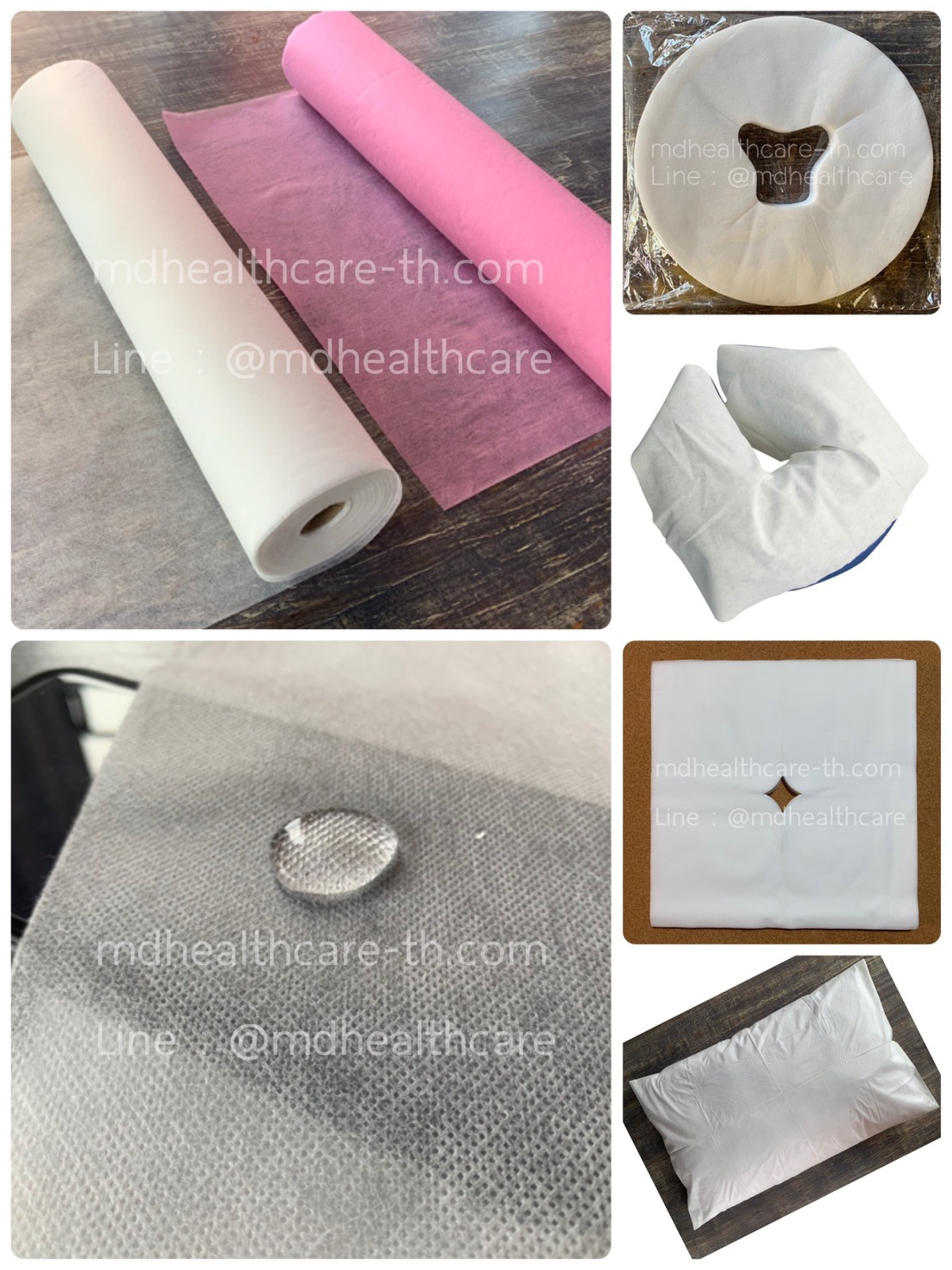 กระดาษรองหมอน รองสั้นกันเปื้อน หนา25แกรม 50*70cm(50แผ่น/ม้วน) กันละอองน้ำ โปร่งสบายระบายอากาศได้ดี