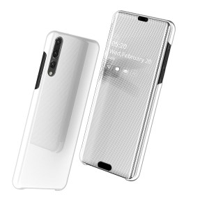 Case Huawei P20 Pro / Pre-order * View Window Mirror ทำจากวัสดุหนัง PC + PU หน้าต่างโปร่งแสงเพื่อการดูข้อมูลที่ง่าย *