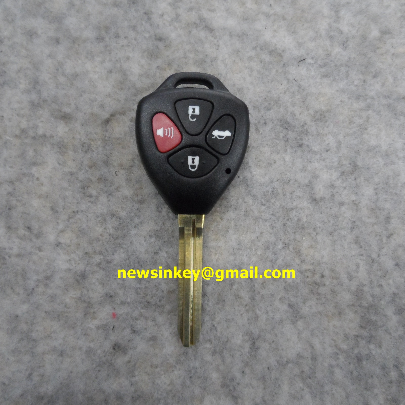 กรอบกุญแจรีโมท TOYOTA 4ปุ่ม