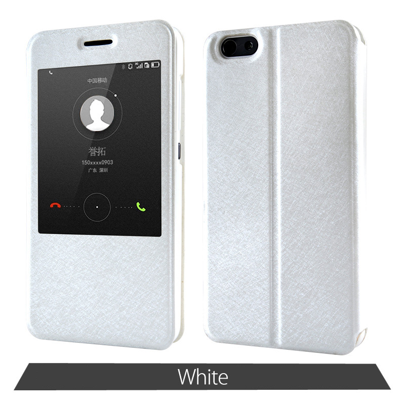 Case Huawei Honor 3X / Pre-order * เคสผิวผ้าไหม 2 ช่อง หน้าต่าง *