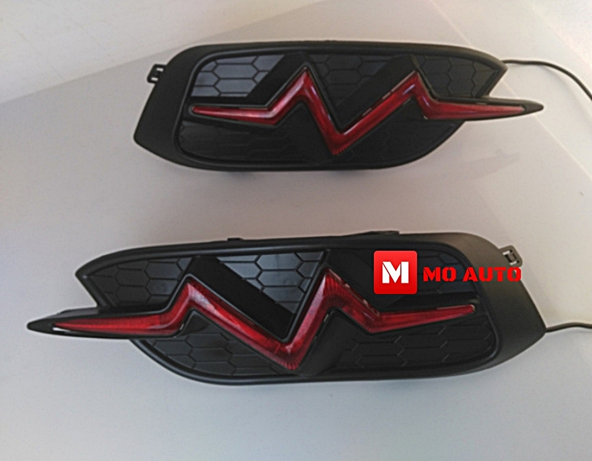 ไฟกันชนหลัง ทรงสายฟ้า V2 CIVIC FC 2016-2021