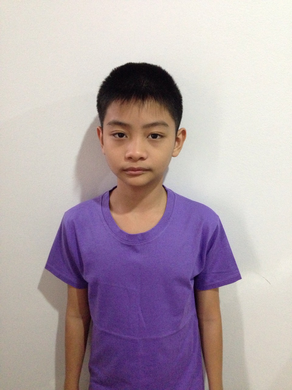 เสื้อเด็ก M สีม่วงอ่อน
