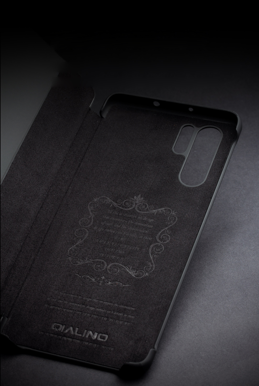 Case Huawei P30 Pro / Pre-Order * QIALINO Smart Phone Case หนังวัวชั้นบนสุดของแท้ สนับสนุนฟังก์ชั่นปลุก / นอนหลับอัจฉริยะ *