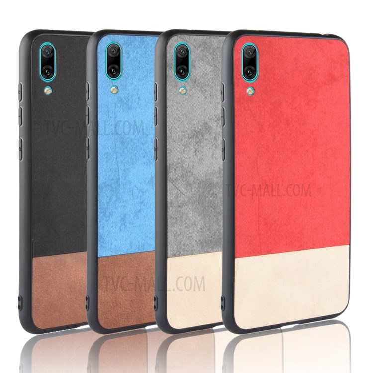 Case Huawei Y7 Pro 2019 / Pre-Order * เคสหนัง PU เคลือบ PC + TPU 2 สี *