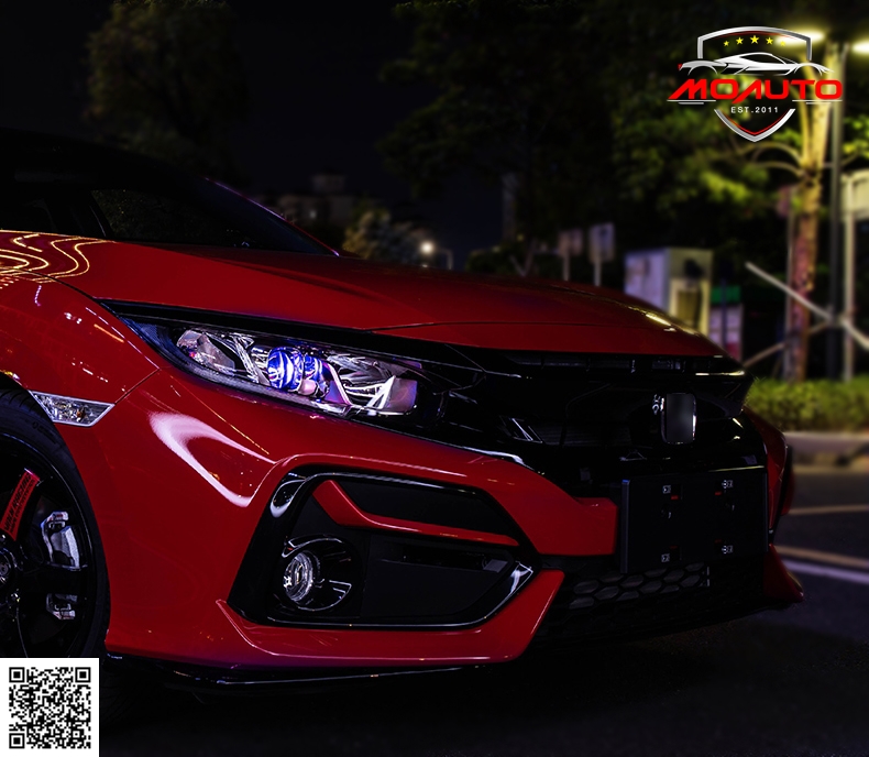หลอดไฟหน้า LED (ไฟต่ำ) พร้อมไฟ EAGLE EYE CIVIC FC 2016-2021