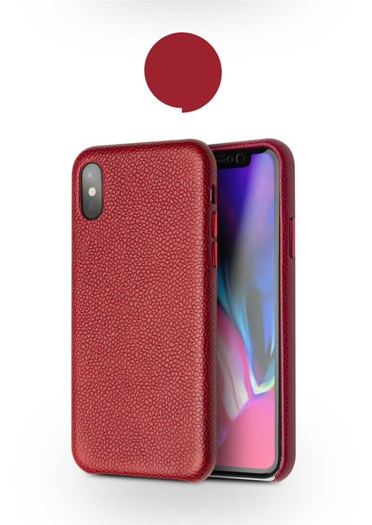 Case iPhone X, iPhone XS # Pre-Order * QIALINO ผลิตจากหนังวัวแท้ชั้นดีคุณภาพเยี่ยมด้วยฝีมือประณีต ผิวลิ้นจี่ *