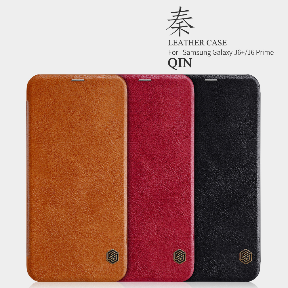 Case Samsung Galaxy J6 Plus / Pre-Order * NILLKIN Qin Series ปกหนัง PU ช่องเสียบการ์ด สร้างด้วยหนัง PU พรีเมี่ยม *