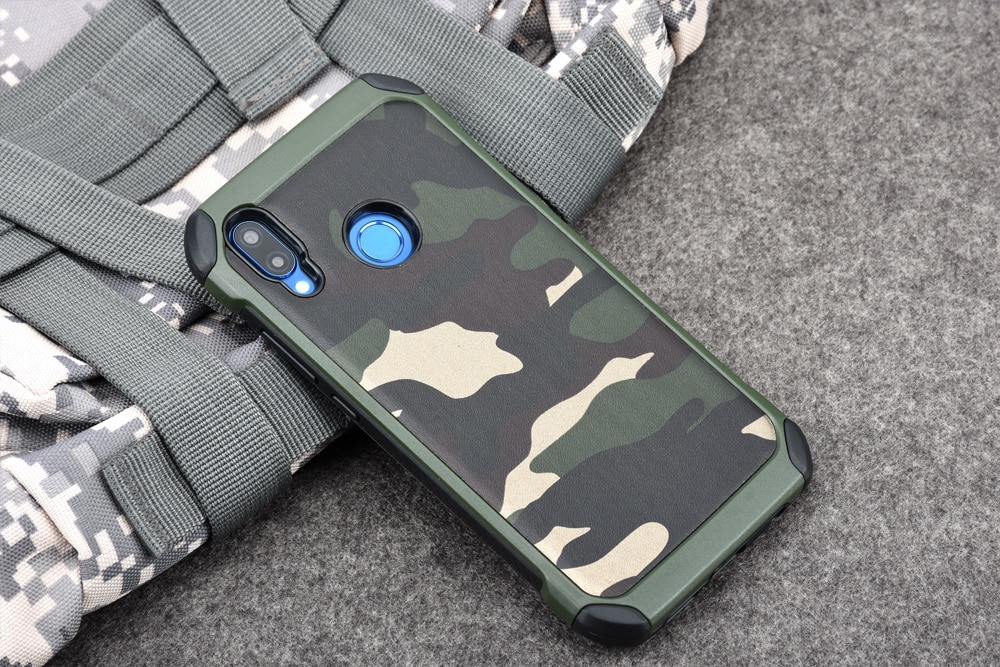 Case Huawei Nova 3 / Pre-Order * เคสลายพราง 2 in1 หนังเคลือบ TPU *