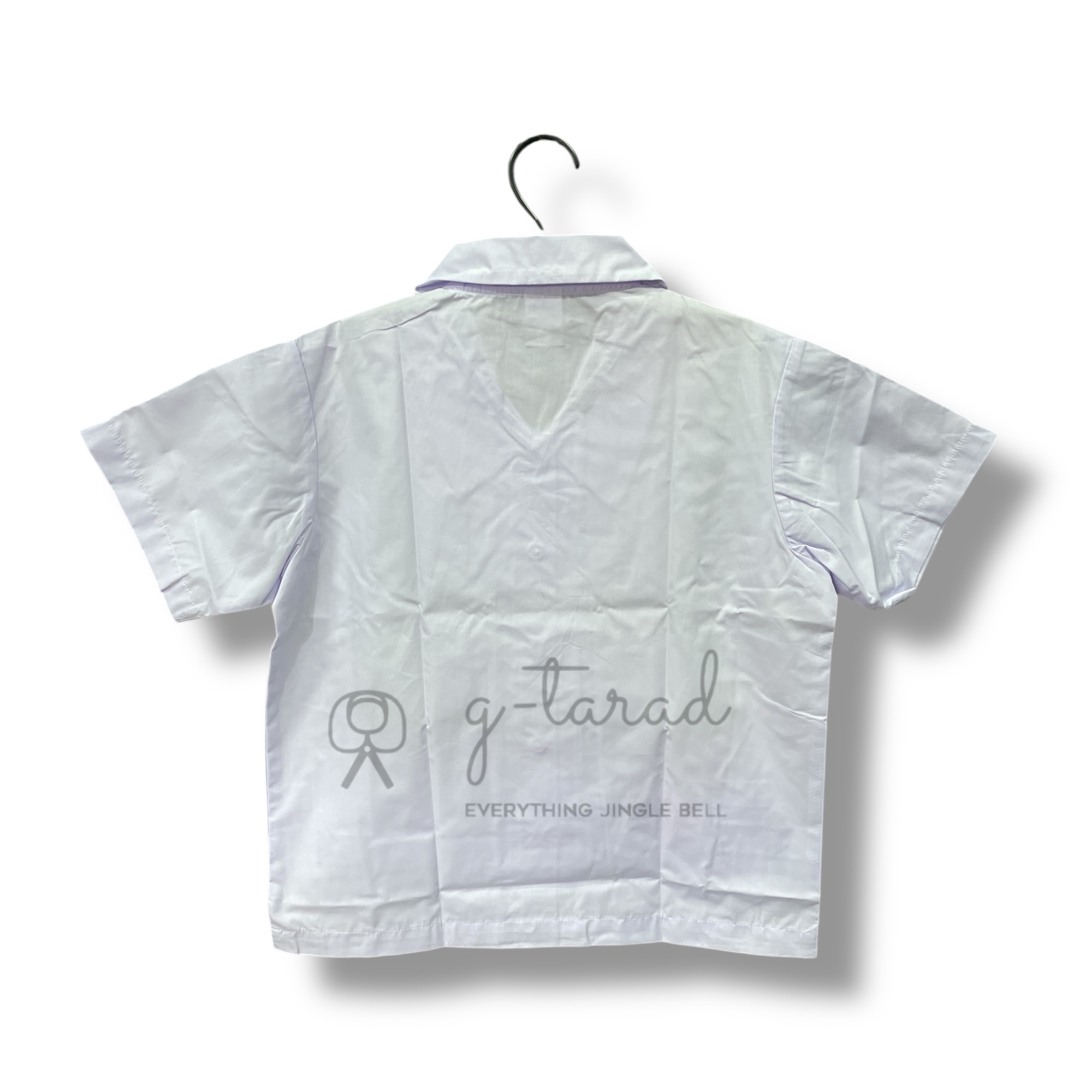 เสื้อนักเรียนตราเรือใบ คอบัวแหลม กระเป๋าล่าง (No.32-56)
