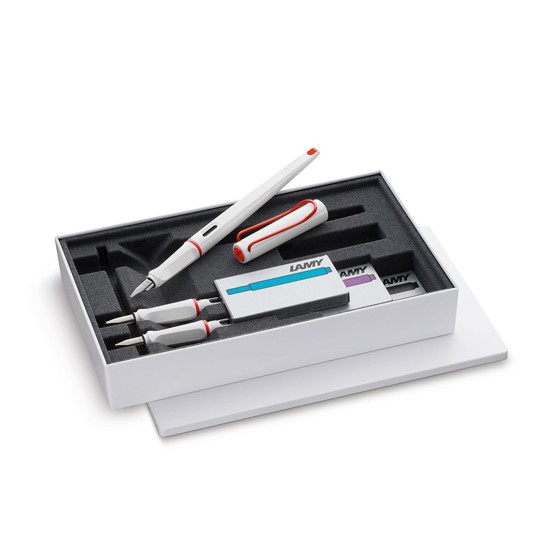 Set LAMY joy white/red clip 2019 limited edition
