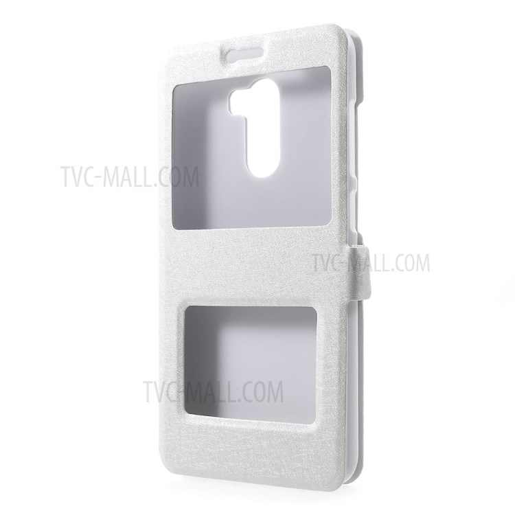 Case Xiaomi Pocophone F1 / พรีออเดอร์ *เคสผ้าไหมเนื้อหนังคู่หน้าต่างยืน การออกแบบหน้าต่างคู่ (ด้านบน: พลาสติก, ด้านล่าง: กลวง) *