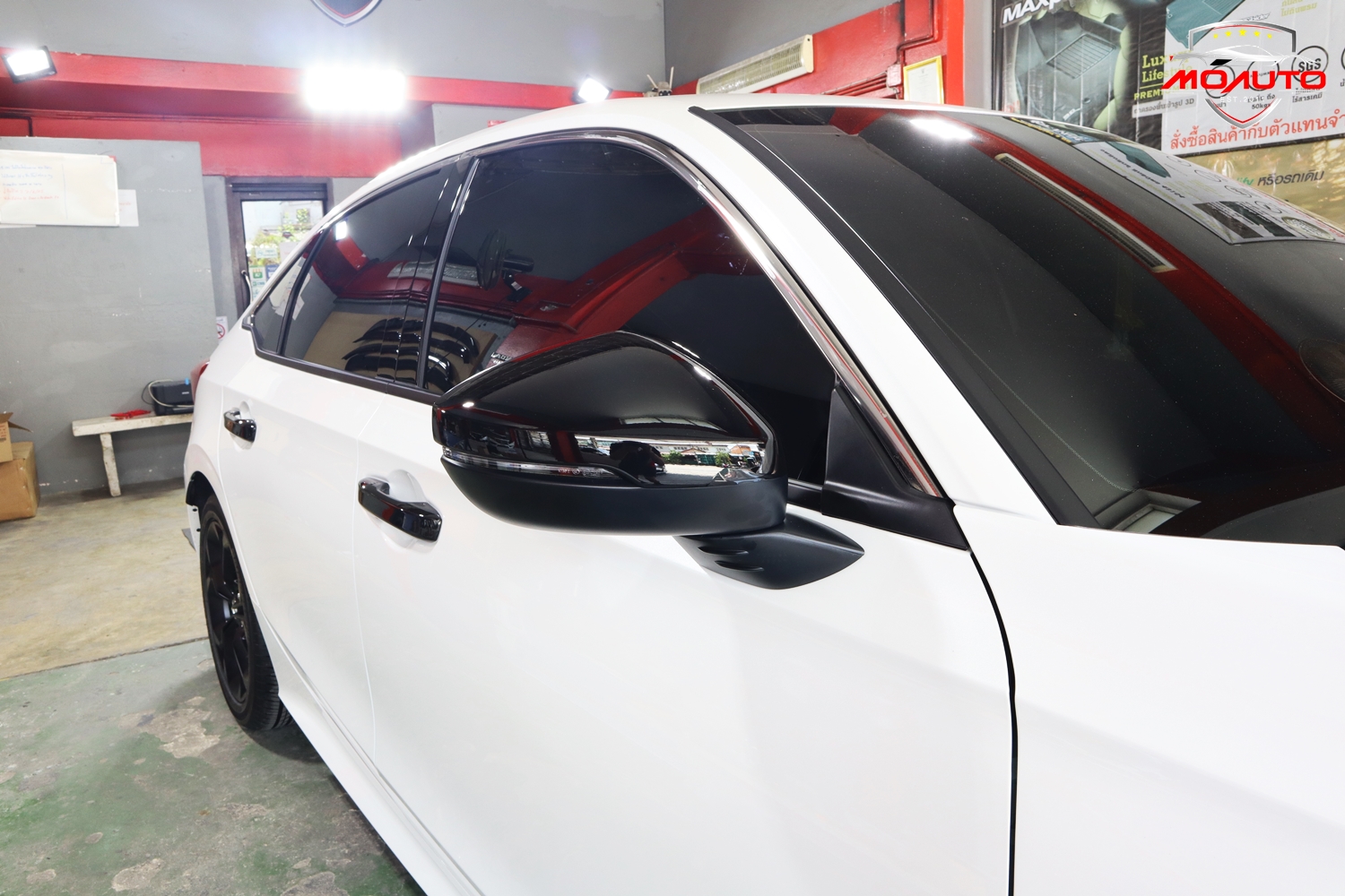 ฝากระจกมองข้างดำเงา RS แท้ศูนย์ CIVIC FE