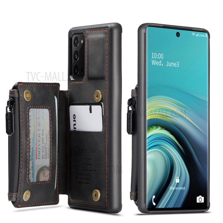 Case Samsung Galaxy Note 20/Note 20 5G # Pre-Order * CASEME C20 ช่องใส่การ์ดซิปกระเป๋าหนังเคลือบ TPU *