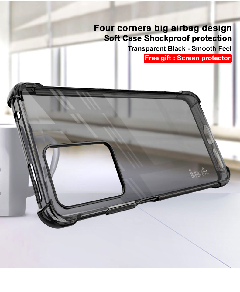 Case Xiaomi 11T / 11T Pro # Pre-Order * IMAK ถุงลมนิรภัย 4 มุมกันกระแทกเคสโทรศัพท์ TPU อ่อน + ฟิล์มป้องกันหน้าจอ *
