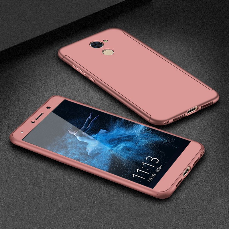 Case Huawei Y7 2017 / Pre-order * เคสป้องกันมีฝาครอบเต็ม 360 องศา + กระจกนิรภัย *