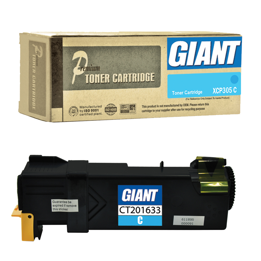 ตลับหมึกเลเซอร์สีน้ำเงิน GIANT Fuji Xerox (CT201633) CP305 / CM305 Cyan (Toner Cartridge)