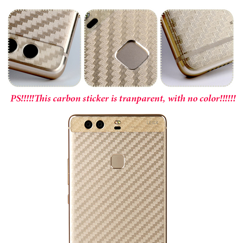 ฟิล์มกันรอยด้านหลัง + เลนส์กล้อง Huawei P9 / Pre-order * 3D คาร์บอนไฟเบอร์ปกหลังฟิล์มป้องกันลื่น *