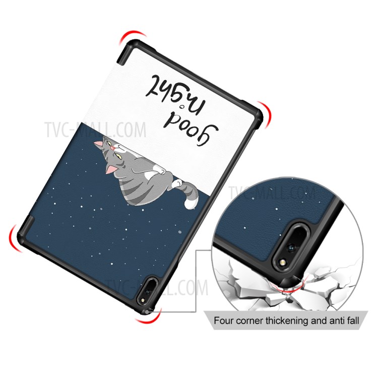 Case HUAWEI MatePad 11 # Pre- Order * เคส 3 -พับหนัง PU แบบพับหลายมุมมอง พร้อมลวดลายน่ารัก ฟังก์ชั่นปลุก / นอนหลับอัจฉริยะ *