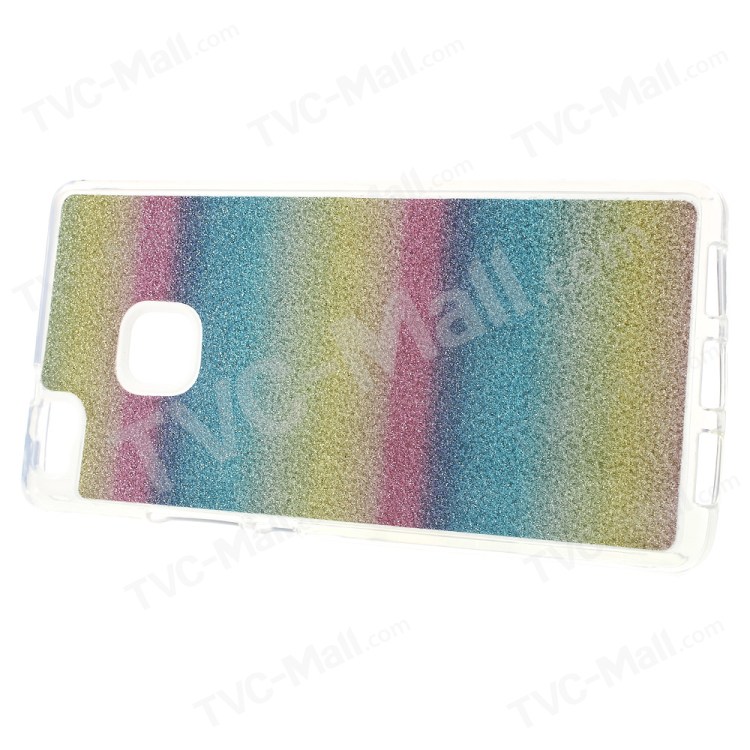 Case Huawei P9 Lite / Pre-order * เคส TPU นุ่มและยืดหยุ่น ตกแต่งด้วยกากเพชรลักษณะพราว *