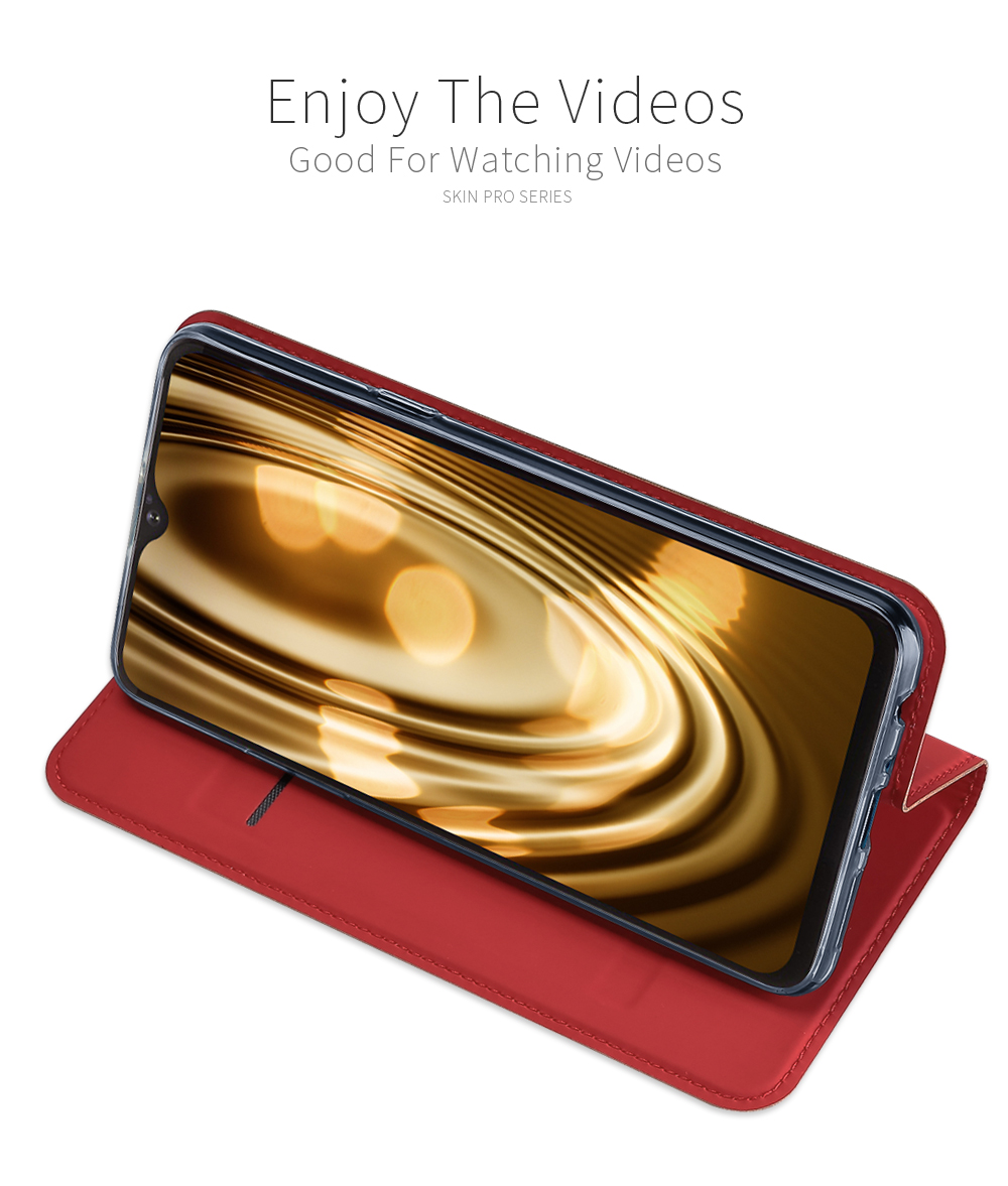 Case OPPO F9 / Pre-Order * DUX DUCIS หนัง PU ที่มีผิวมันเงาและเรียบเนียน *