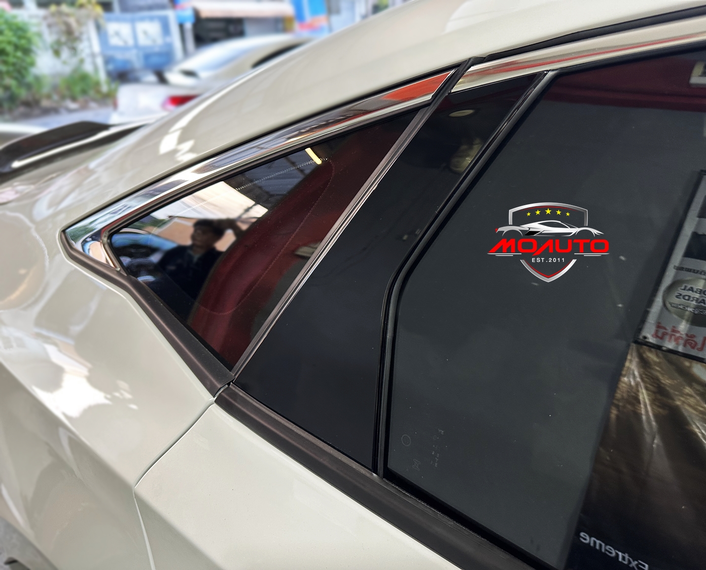 เสาประตู A B ดำเงา RS แท้ CIVIC FE