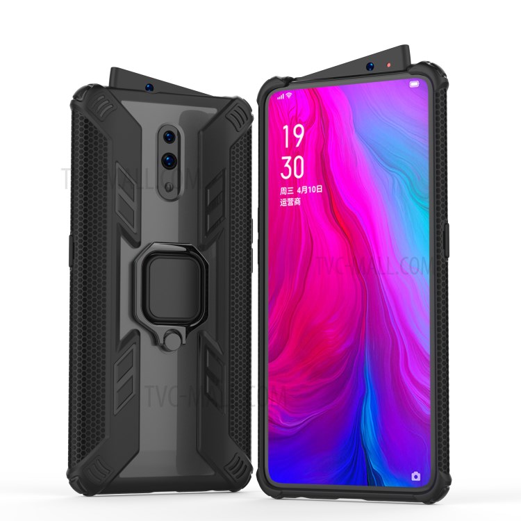 Case OPPO Reno / Pre-order * แบบนักรบหมุนแหวนขาตั้ง PC + TPU ปก *