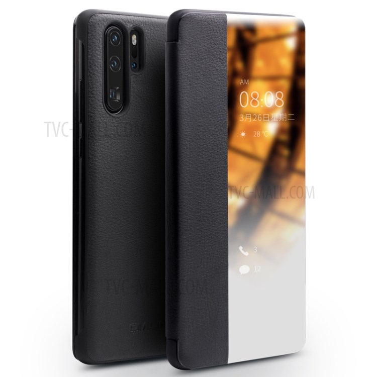 Case Huawei P30 Pro / Pre-Order * QIALINO Smart Phone Case หนังวัวชั้นบนสุดของแท้ สนับสนุนฟังก์ชั่นปลุก / นอนหลับอัจฉริยะ *