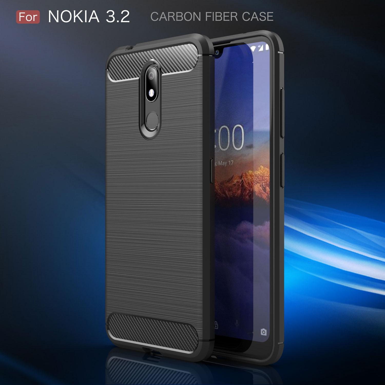 Case Nokia 3.2 # Pre- Order * เคส TPU ขัดเงาคาร์บอนไฟเบอร์ ผลิตจากวัสดุ TPU คุณภาพสูง ปลอดสารพิษและทนทาน *