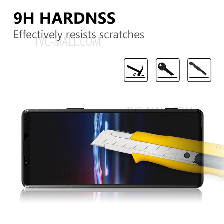 กระจกกันรอย Sony Xperia Pro-I # Pre-Order * Ultra Clear Bubble-free Full Coverage 0.2mm Black Edge AGC Glass กระจกเทมเปอร์ปกป้องหน้าจอ *